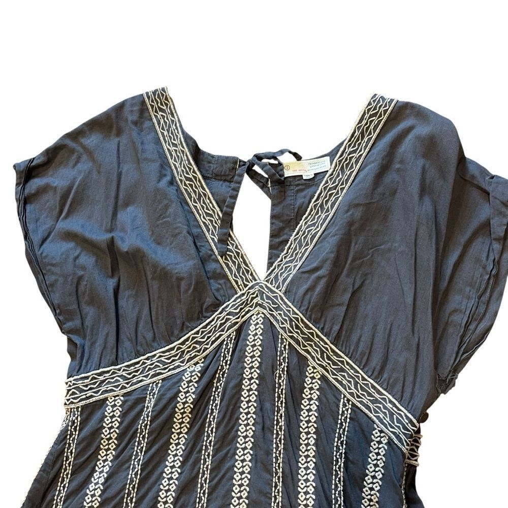 Anthropologie Odd Molly Gray Dress with White Detailing - Picture 3 of 8